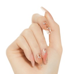 KISS Gel Fantasy Jelly 28 Nails Glue Included FJ11 (Jelly Cat)