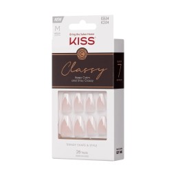 KISS Classy Nails 28 Nails Glue Included KCS04(Silk Dress)