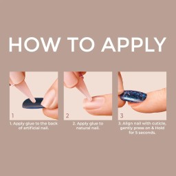 KISS Gel Fantasy M 28 Nails Glue Included FS24 (No Regrets)