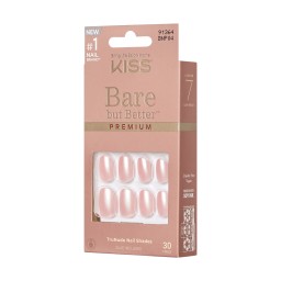 KISS Bare But Better Premium 30 Nails Glue Included BNP04(Mocha)