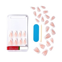 KISS Classy Nails 28 Nails Glue Included KCS04(Silk Dress)