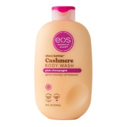 EOS Shea Butter Cashmere Body Wash Pink Champagne Gentle Cleansing + pH-Balanced غسول جسم إي أو إس بزبدة الشيا