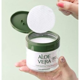 MEDIFLOWER Aloe Vera 98% Fresh Soothing Toner Pad شرائح تونر الالوفيرا من ميدفلاور