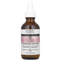 ADVANCED CLINICALS 10% Glycolic + Lactic Acid Serum سيروم الكلايكولك واللاكتك اسد من ادفانسد كلينيكالز