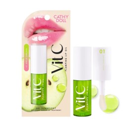 CATHY DOLL Vit C Plumping Lip Oil زيت الشفاه للترطيب وزيادة الحجم من كاثي دول - 01 Apple Darling