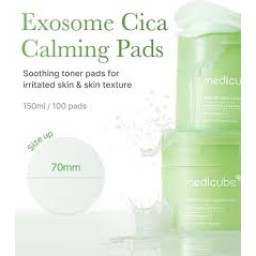 MEDICUBE Exosome Cica Calming Pad شرائح التونر بالسيكا من ميديكيوب