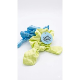 SWEET AND SHIMMER satin hair ties 2 count