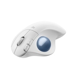 ماوس لوجيتك ERGO M575S اللاسلكي بتقنية Trackball – أوف وايت Logitech ERGO M575S Wireless Trackball Mouse – Off-White + Blue Ball