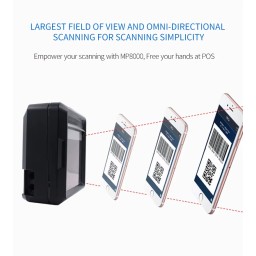 قارئ باركود سلكي UL 2D MP8000 UL Wire 2D MP8000 Barcode Reader