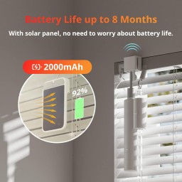 متحكم ستائر افقية سمارت SwitchBot Blind Tilt Motorized & Solar Powered Smart Electric Blinds SwitchBot Blind Tilt Motorized & Solar Powered Smart Electric Blinds
