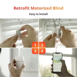 متحكم ستائر افقية سمارت SwitchBot Blind Tilt Motorized & Solar Powered Smart Electric Blinds SwitchBot Blind Tilt Motorized & Solar Powered Smart Electric Blinds