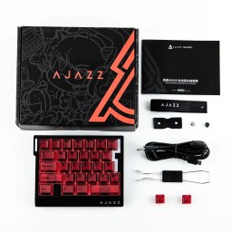 لوحة مفاتيح AJAZZ AK029 (أحمر شفاف) AJAZZ AK029 Keyboard (Transparent Red)