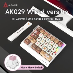 لوحة مفاتيح AJAZZ AK029 (مفتاح Meow) باللون البني AJAZZ AK029 Keyboard (Meow  Switch )Brown