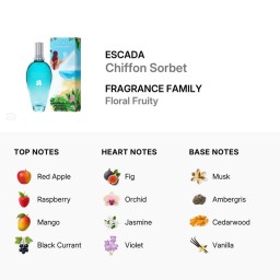 عطر اسكادا شيفون سوربيه للسيدات Chiffon Sorbet Escada 100ml