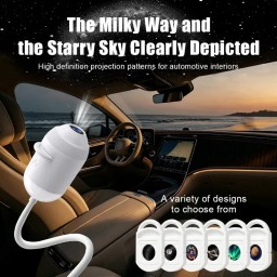 جهاز إضاءة وعرض النجوم الديكوري G303 (Starry Sky Projector) - مع 24 فيلم شرائح متغيرة G303 Starry Sky Ambient Projection Nightlight – 24 Interchangeable Theme Films