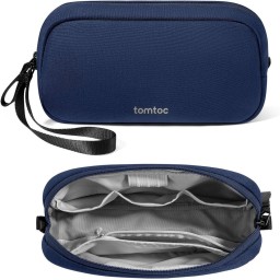 تومتوك - حقيبة ملحقات إلكترونية Light-T12 سعة 1 لتر - ازرق غامق Tomtoc Light-T12 Electronic Accessory Pouch 1L Navy Blue