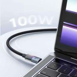 MC USB-C to USB-C Cable 100 W with 7 Colorful Lights 1.2m MC USB-C to USB-C Cable 100 W with 7 Colorful Lights 1.2m