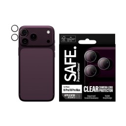 واقي عدسات بانزر الكاميرا الشفاف Panzer SAFE لهاتف Apple iPhone 18 Pro / Pro Max Panzer SAFE Apple iPhone 18 Pro/Pro Max Hoops Transparent Camera Lens Protector
