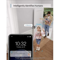 انكر - يوفي - كاميرا مراقبة داخلية E220 - ابيض Anker Eufy Indoor Cam 2K Pan & Tilt