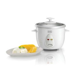 جهاز طبخ الأرز من بلاك+ديكر RC650-B5 حجم 0.6 لتر قوة 350 واط باللون الابيض Black&Decker RC650-B5 Rice Cooker 350W 0.6L white