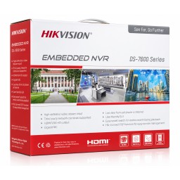 مسجل فيديو NVR من hikvision  لتسجيل وإدارة ومراقبة كاميرات المراقبةip 8 قنوات بلجيكي Hikvision Network Video Recorder (NVR) for recording, managing, and monitoring IP surveillance cameras.