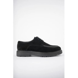 حذاء رجالي موغو سامويل جلد طبيعي – أسود شمواه SAMUEL Men's Genuine Leather Casual Shoes – Black Suede