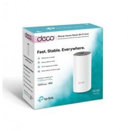 راوتر نظام شبكي منزلي تي بي-لينك ديكو E4 (قطعة واحدة) TP-Link Deco E4 AC1200 Whole Home Mesh Wi-Fi System (1-Pack)