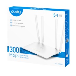راوتر Cudy WR300S لاسلكي N300 بسرعة 300Mbps Cudy WR300S 300Mbps Multi-Mode Wi-Fi Router