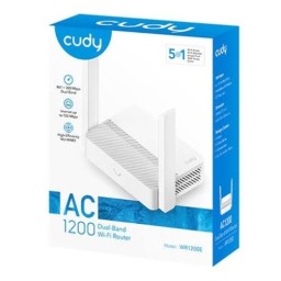 راوتر Cudy WR1200E ثنائي النطاق AC1200 بتقنية Wi-Fi 5 Cudy WR1200E AC1200 Dual-Band Wi-Fi 5 Router