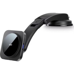 حامل وشاحن لاسلكي للسيارة ESR MagSafe HaloLock للوحة القيادة مع ذراع تثبيت منخفض البروز ESR MagSafe HaloLock Dashboard Wireless Car Charger Holder with Low-Profile Mounting Arm