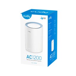 نظام Cudy M1200 AC1200 لشبكة Wi-Fi Mesh – قطعة واحدة Cudy M1200 AC1200 Mesh Wi-Fi System – 1-Pack