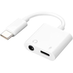 تحويلة تايب سي الى اواكس وشحن type c to aux 3.5 headphone