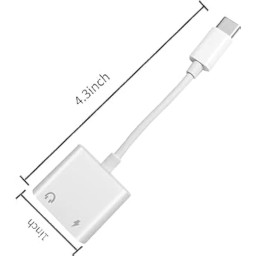 تحويلة تايب سي الى اواكس وشحن type c to aux 3.5 headphone