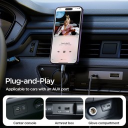 تحويلة جوي روم كيبل الى ايفون joyroom Aux Audio cable to iphone SY-A06