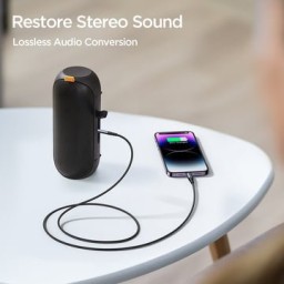 تحويلة جوي روم كيبل الى ايفون joyroom Aux Audio cable to iphone SY-A06