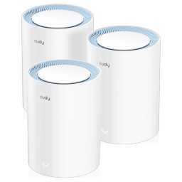 نظام Cudy M1200 AC1200 Mesh Wi-Fi ثنائي النطاق – 3 قطع Cudy M1200 AC1200 Mesh Wi-Fi System – 3-Pack