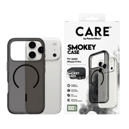 كفر فاخر Urban Explorer Smokey مع حلقة MagSafe سوداء للايفون 17 برو CARE by PanzerGlass® Flagship Case Urban Explorer Smokey w. Black MagSafe iPhone 17 Pro