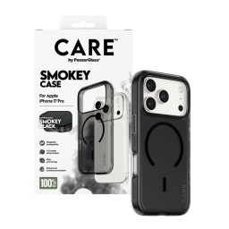 كفر فاخر Urban Explorer Smokey مع حلقة MagSafe سوداء للايفون 17 برو CARE by PanzerGlass® Flagship Case Urban Explorer Smokey w. Black MagSafe iPhone 17 Pro