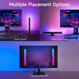 أعمدة إضاءة الألعاب الذكية المحيطية Magic RGBIC من كوزواي (بكج قطعتين) Cosoway Smart Desk Atmosphere Lamp - Magic RGBIC Light Bars (2-Pack)