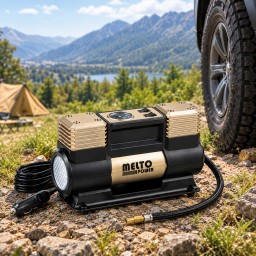 منفاخ اطارات احترافي دبل بستم 12 فولت مع حقيبة tire inflator