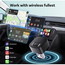 محول OTTOCAST Mini Dot Cube اللاسلكي CarPlay Android Auto 2 في 1 USB AI للسيارة OTTOCAST Mini Dot Cube Wireless CarPlay Android Auto Adapter 2 in 1 USB AI Car