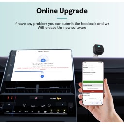 محول OTTOCAST Mini Dot Cube اللاسلكي CarPlay Android Auto 2 في 1 USB AI للسيارة OTTOCAST Mini Dot Cube Wireless CarPlay Android Auto Adapter 2 in 1 USB AI Car