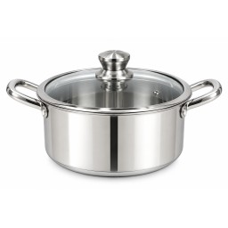 قدر طبخ ستانلس ستيل  هوني كومب غير لاصق  22 سم Honeycomb Non-Stick Cooking Pot 22 cm
