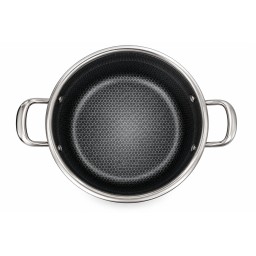 قدر طبخ ستانلس ستيل هوني كومب غير لاصق Honeycomb Non-Stick Cookware Set  3 Pcs