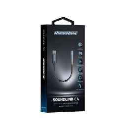 محول صوت التيار المتردد RR SoundLink USB-C إلى 3.5 مم 0.1 متر (تحويلة سماعة) RR SoundLink CA Audio Adapter USB-C to 3.5mm 0.1M