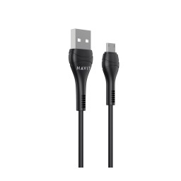 هافت CB6159 كابل شحن 1 متر أسود Havit CB6159 Micro Charging Cable 1m Black