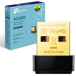 محول TP-Link Archer T2U Nano AC600 لاسلكي USB ثنائي النطاق TP-Link Archer T2U Nano AC600 Wireless Dual Band USB Adapter