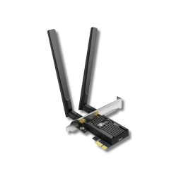 محول TP-Link Archer TX55E AX3000 Wi-Fi 6 مع Bluetooth 5.3 بتقنية PCIe TP-Link Archer TX55E AX3000 Wi-Fi 6 Bluetooth 5.3 PCIe Adapter