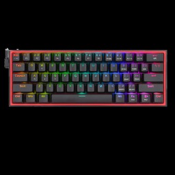 كيبورد ألعاب Redragon K617 FIZZ ميكانيكي RGB بتصميم 60% Redragon K617 FIZZ 60% RGB Mechanical Gaming Keyboard