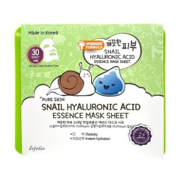 إسفوليو بيور سكين ماسك ورقي بخلاصة الحلزون – 30 قطع Esfolio Pure Skin Snail Essence Sheet Mask – 30 Pcs